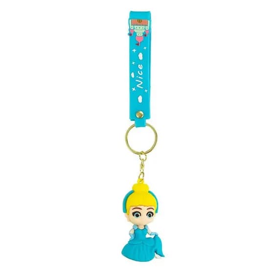 Chaveiro Silicone Formato Princesa Cinderela 7cm - Disney