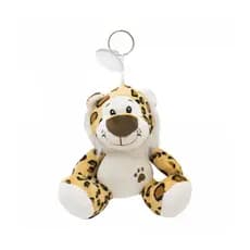 Chaveiro Leopardo Pegada Na Barriga 16cm Pelúcia Fofy Toys