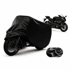 Capa De Cobrir Moto Couro Impermeável Protetora Ant-Uv Proteção Sol Chuva Risco