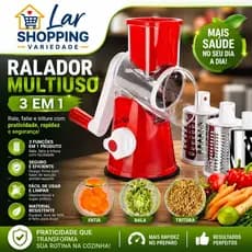 Ralador Fatiador Multiuso 3 Em 1 Verduras Legumes Queijo processadorVerdura Legumes Oferta promoção Ralador Fatiador