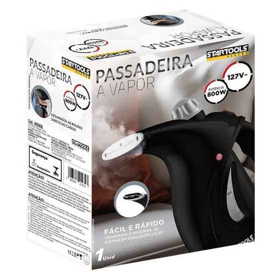 Passadeira A Vapor 127V - Preta