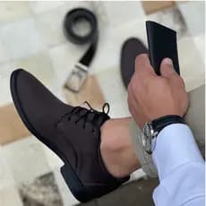 Sapato Masculino Oxford Social Formal Casual + KIT  Cinto e Carteira COURO