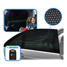 Kit de Cortinas Protetora de Janela Pra Carro Viagens Bebe 2 unidades