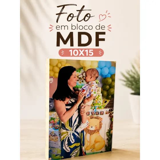 Foto em MDF Personalizada 10x15 | Alta Qualidade HD | Decoração, Presente e Lembrança