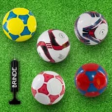 Bola de futebol capotão + bomba cores variadas