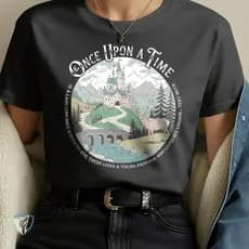 Camiseta Estampada Once Upon a Time | Conto de Fadas Medieval