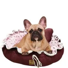 Cama Pet Redonda Ajustável PARIS GG com Almofada - Conforto e Estilo Dupla Face