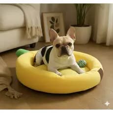 Cama para Gato / Cachorro Formato Banana - Casinha Decorativa e Confortável Premium