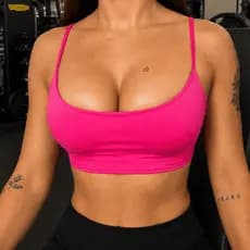 Top feminino para academia modelo Alcinha diversas cores top Fitness