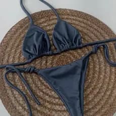 Biquini Feminino Amarração Ideal para Marquinha Verão Piscina conjunto de biquini de mulher