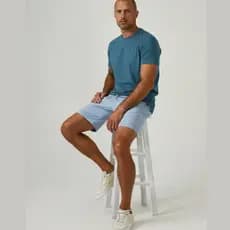 CAMISETA MASCULINA BÁSICA TECNOLÓGICA DAILY MODAL ANTIODOR  BURG AZUL PETRÓLEO