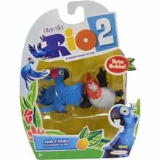 Kit 2  Bonecos Do Filme Rio 2 Jade e Pedro 5CM  Colecionável  Sunny