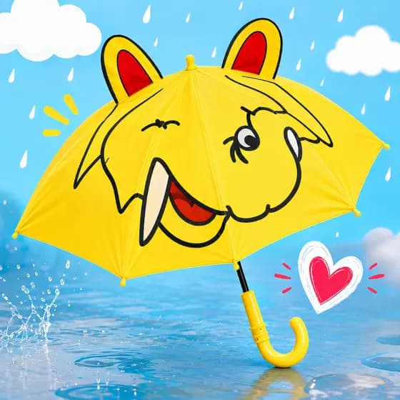 Guarda Chuva Infatil Automático Sombrinha 8 Varetas De Metal Reforçado Proteção Sol UV