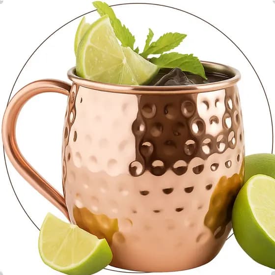 Caneca Puro Moscow Mule Martelada Luxo premium Moscomule Original Drinks Refrigerante Suco