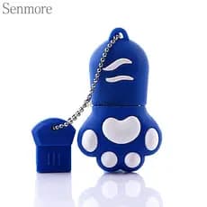 Pen Drive De Alta Velocidade Usb Stick Com Pata De Gato De Alta Qualidade 1GB 8GB 16GB 32GB 64GB 128GB