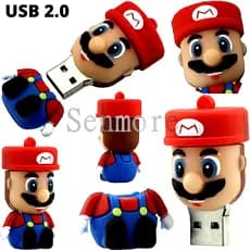Pendrive Cartoon Super Mario 1GB 8GB 16GB 32GB 64GB 128GB  Flash Drive Memory Stick Reliabl Storage USB 2.0