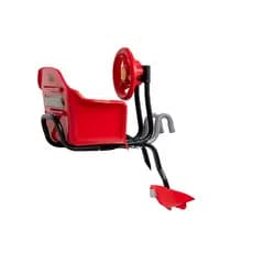 cadeirinha dianteira para transporte de crianças em bicicletas bike pojda pj200 cor vermelho p29 mtb passeio