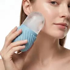 Rolo Gelo Massageador Facial Refrescante Contra Inchaço, Olheiras Rosto Pescoço Limpos Beleza Skincare