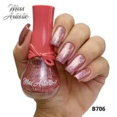Esmalte Miss Artistic Laço 14ml Glitter 706