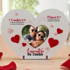 Lembrancinha Porta Retrato Dia dos Namorados Encontro de Casais MDF Decoração para Eventos Kit 45 un