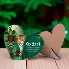 Lembrancinha Orixá Oxóssi MDF Branco Decoração para Eventos Religiosos - Kit de 45 unidades