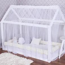 Mosquiteiro SOLTEIRO TULE  Cama Montessoriano NÃO ACOMPANHA COLCHÃO NEM CASINHA