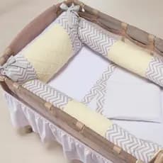 Kit Berço Desmontável 3 Peças Várias Cores Menina Menino