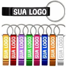 Chaveiros PERSONALIZADOS com Abridor 10/20/50 Unid – Cores Sortidas – Frete Rápido e Super Oferta