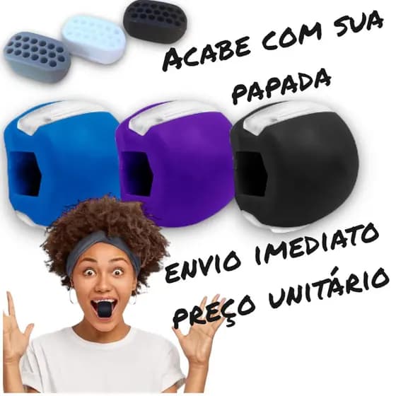 Mordedor Exercício Face Maxilar Mandíbula Modelador Pescoço Anti Papada Queixo Duplo