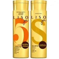 Shampoo E Condicionador Liso Já, Liso Sem Química Sem Formol Resultado Natural