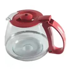 Jarra Para Cafeteira Dolce Arome Mondial 18 Xícaras C-30 Com Vidro Super Resistente - Cor Vermelha