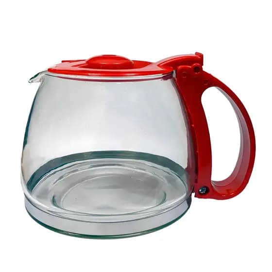 Jarra Para Cafeteira PH14 INOX / PH14 PLUS Vidro Reforçado Cor Vermelha