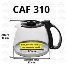 Jarra Para Cafeteira CAF310 Cadence Urban Pop Video Super RESISTENTE