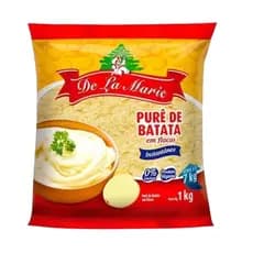 Purê De Batata Vegano De La Marie 1kg | Mix Pronto Cremoso Sem Leite Sem Glúten Profissional