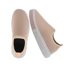 Tenis calce fácil feminino sola alta shoes tenis meia feminino
