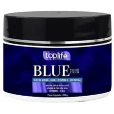 Mascara Matizadora capilar tonalizante Ativador Tons Azul 250g Toplife