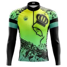 Camisa Ciclismo Roupa de Ciclismo Masculina Manga Longa Masculina Pro Tour Santa