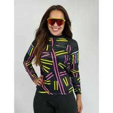 Camisa Ciclismo Mountain bike Feminina Pro Tour Granulado 2.0 dry fit protecao uv + 50