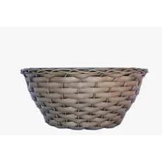 Bacia de Planta Fibra Sintética Cuia Nº 4 - 30x14x14 Cappuccino Vaso Planta