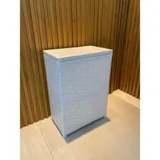 Cesto de Roupas Organizador 50 litros - 40X20X60 Fibra Sintética para Banheiro e Lavanderia - S