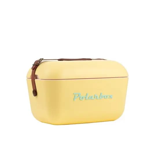 Bolsa Térmica Cooler Retrô Com Alça Em Couro 20 Litros - Polarbox