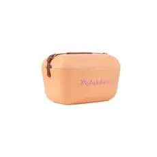 Bolsa Térmica Cooler Retrô Com Alça Em Couro 20 Litros - Polarbox - Sorvete Laranja