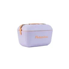 Bolsa Térmica Polarbox Cooler Retrô Com Alça Em Couro 12 Litros - Polarbox - Lilás Inverno