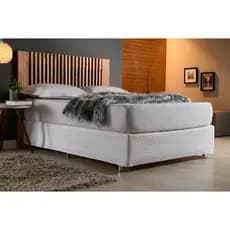 Saia Para Cama Box Casal Com Elástico Em Volta Branco
