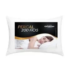 Kit 4 Travesseiros Super Confortável Percal 200 Fios 100% Algodão