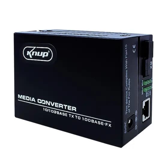 Par Conversor Fibra Óptica Mídia Gigabit 100mbps RJ45 A+B