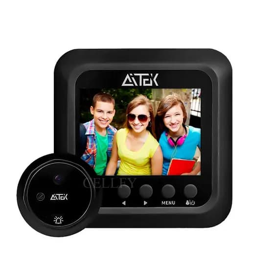 Olho Mágico Digital 2,4" Visão Noturna Visor Foto Vídeo 320p