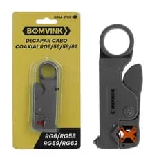 Alicate Decapador Cabo Coaxial RG6 58 59 62 Fios Resistente