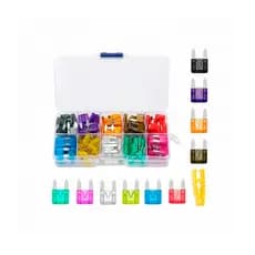Kit com 120 Fusíveis Automotivos Qualidade Variedade