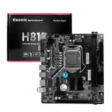 Placa Mãe Intel H81 LGA 1150 DDR3 Core I3 I5 I7 4 Geração USB 3.2 Desktop Computador PC